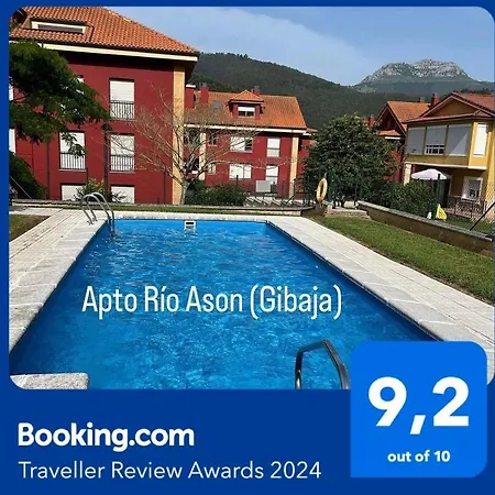 Apartamento Río Asón: Tranquilo Retiro con Piscina y Wi-Fi Gibaja Exterior photo